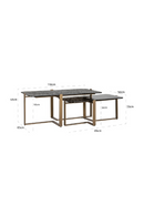 Textured Glass Nested Coffee Tables (2) | Richmond Interiors Sterling | Oroatrade.com