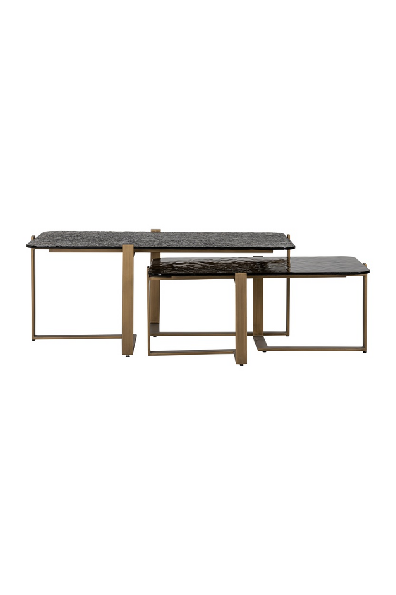 Textured Glass Nested Coffee Tables (2) | OROA Sterling | Oroatrade.com