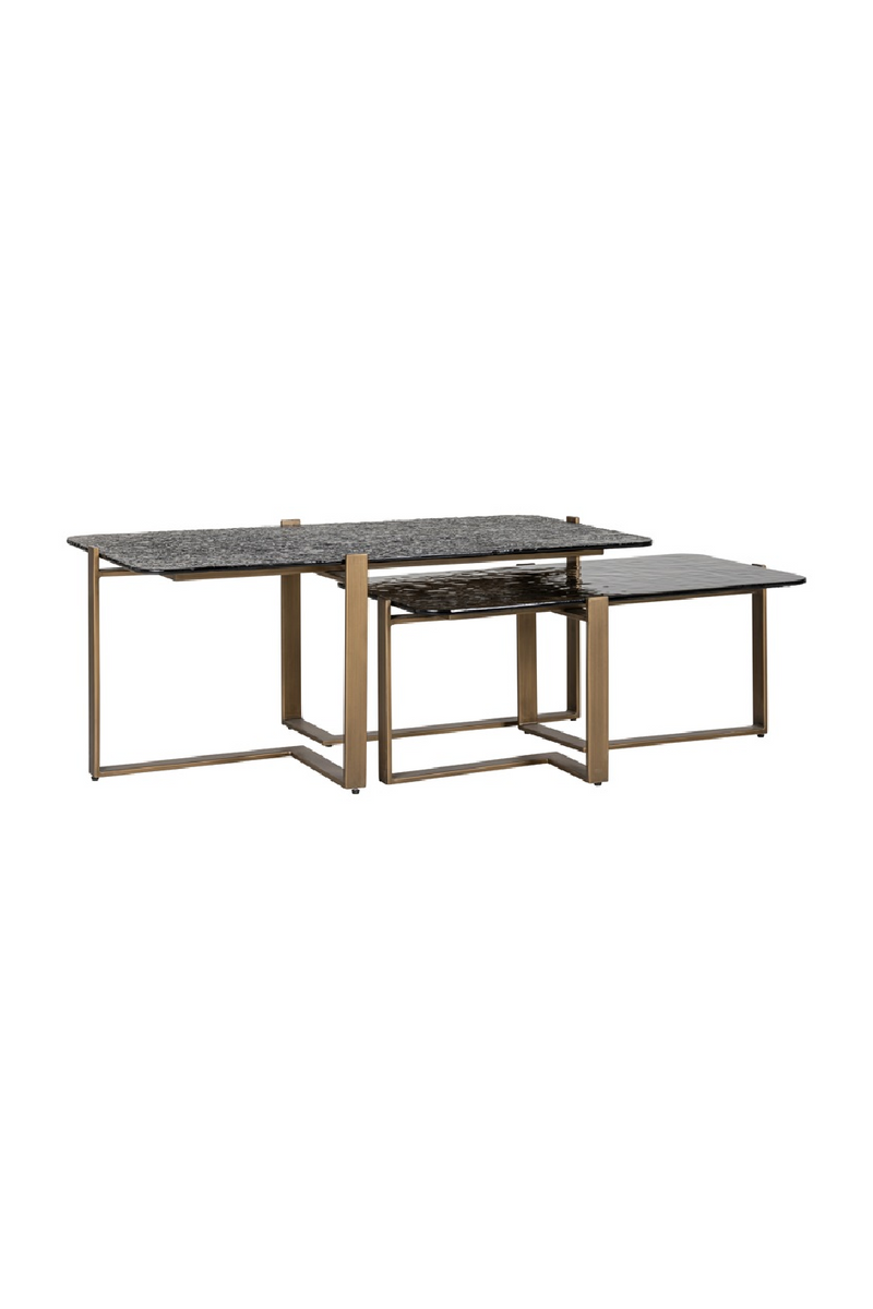 Textured Glass Nested Coffee Tables (2) | OROA Sterling | Oroatrade.com