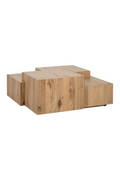Oak Geometrical Coffee Table | OROA Lennox | Oroatrade.com