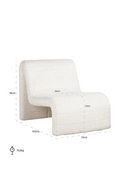 Modern Curved Easy Chair | Richmond Interiors Kelly | Oroatrade.com