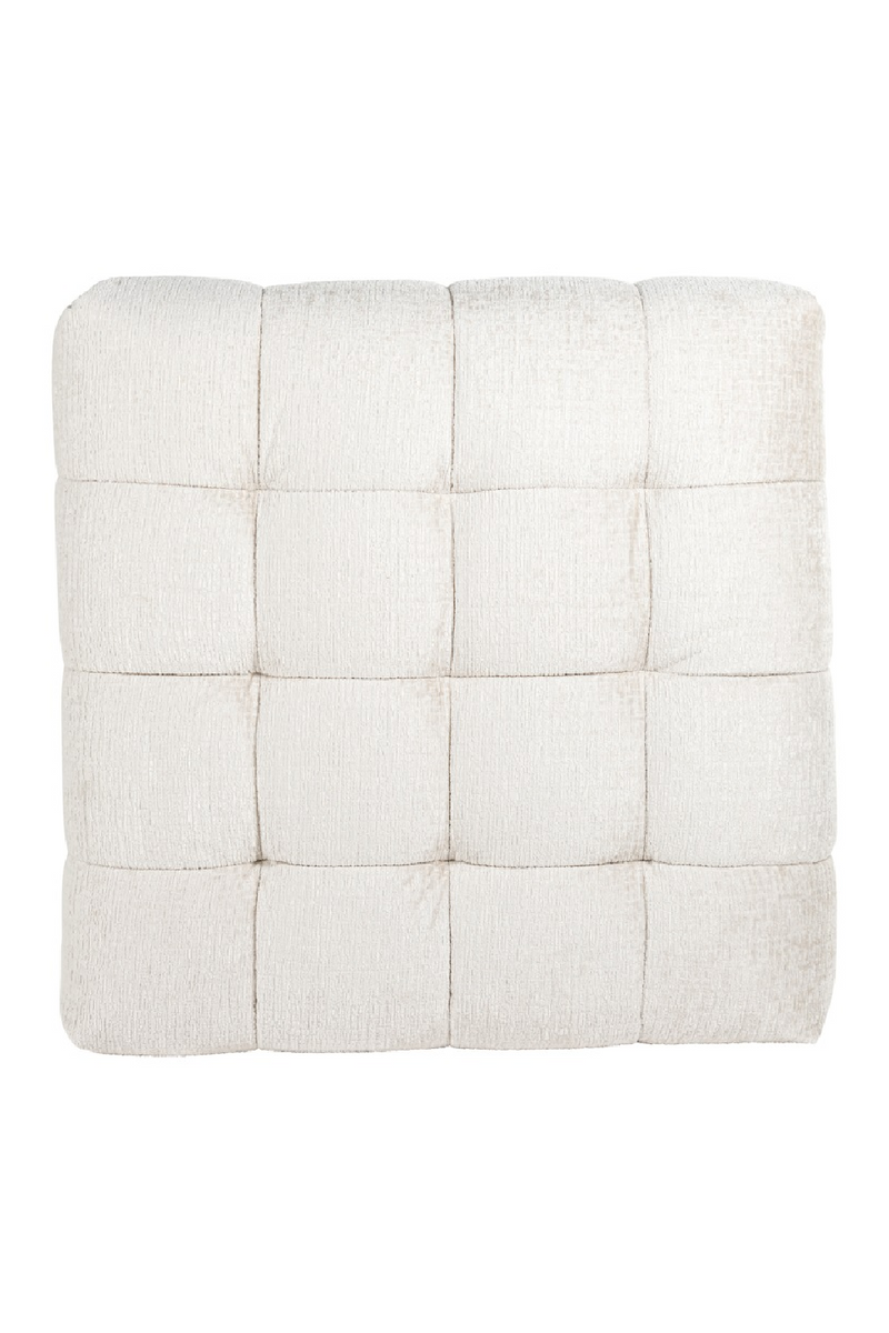 Cream Tufted Pouf | OROA Merrol | Oroatrade.com