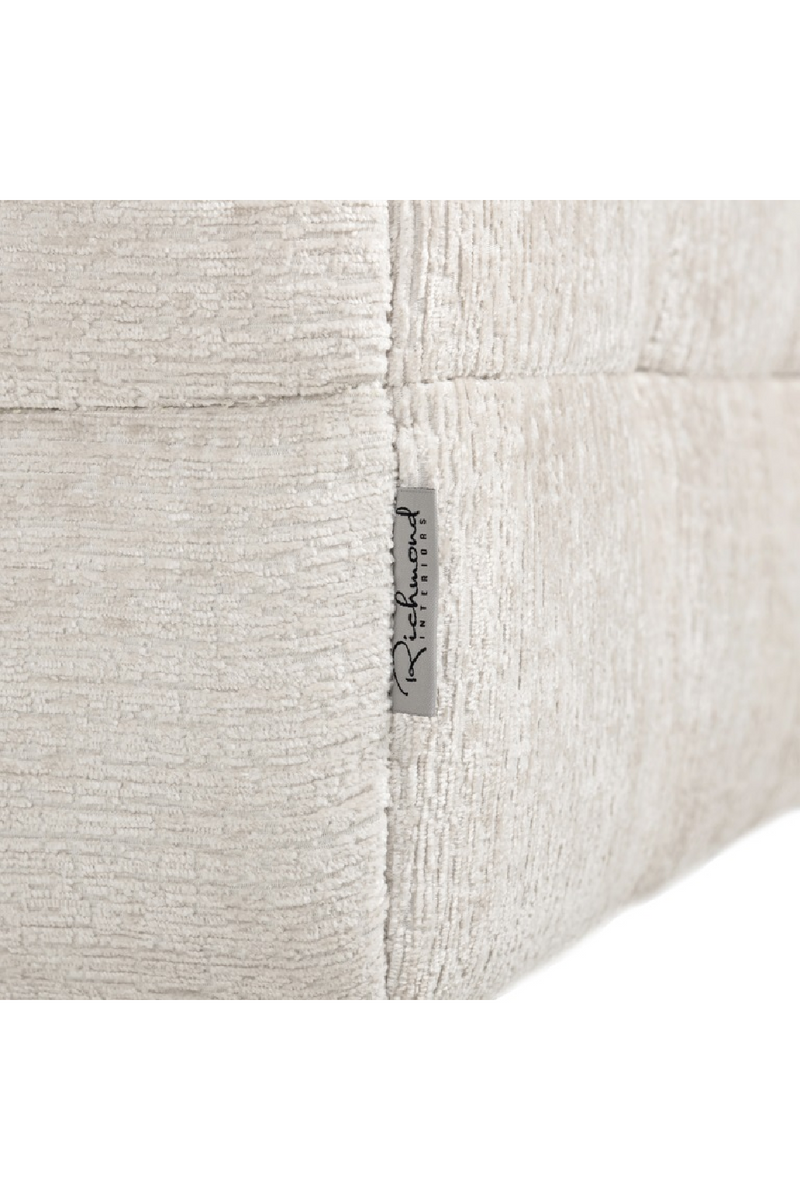 Cream Tufted Pouf | OROA Merrol | Oroatrade.com.