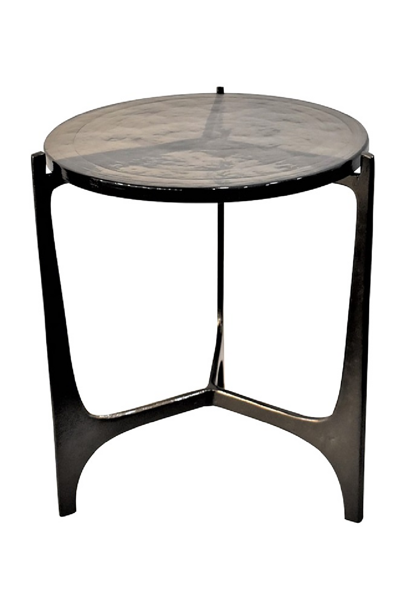 Round Glass Side Table | OROA Mateo | Oroatrade.com