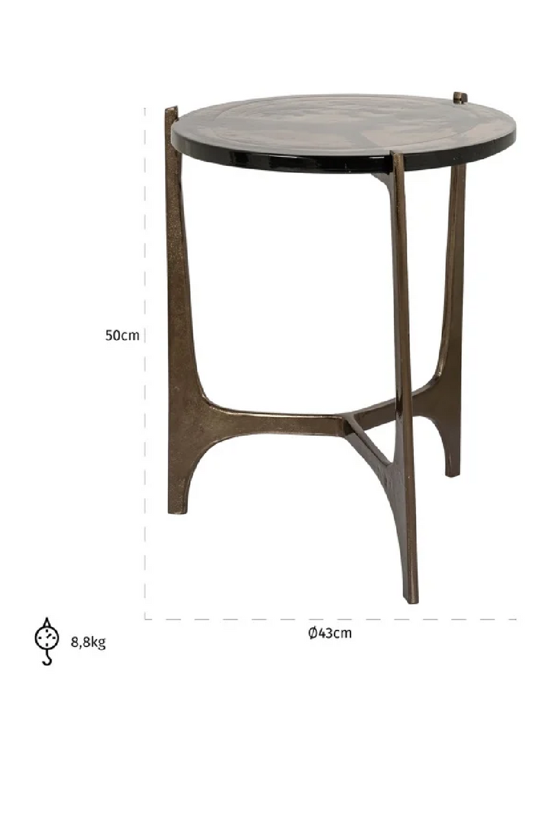 Round Glass Side Table | OROA Mateo | Oroatrade.com