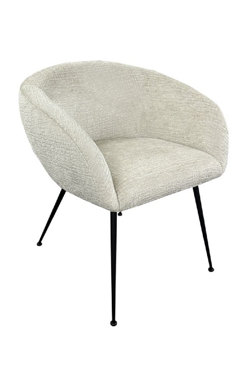 Cream Curved Dining Chair | OROA Ruby | Oroatrade.com