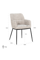 Upholstered Dining Armchair | Richmond Interiors Bella | Oroatrade.com