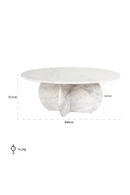 White Marble Coffee Table | Richmond Interiors Holmes | Oroatrade.com