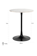 Marble Pedestal Bistro Table | Richmond Interiors Carlten | Oroatrade.com