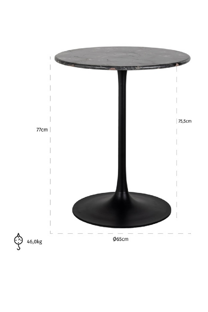 Marble Pedestal Bistro Table | OROA Carlten | Oroatrade.com