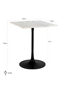 Square Marble Bistro Table | Richmond Interiors Carlten | Oroatrade.com