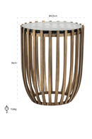 Iron Modern Side Table | Richmond Interiors Volante | Oroatrade.com