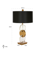 Black Shade Modern Table Lamp | Richmond Interiors Esmé | Oroatrade.com