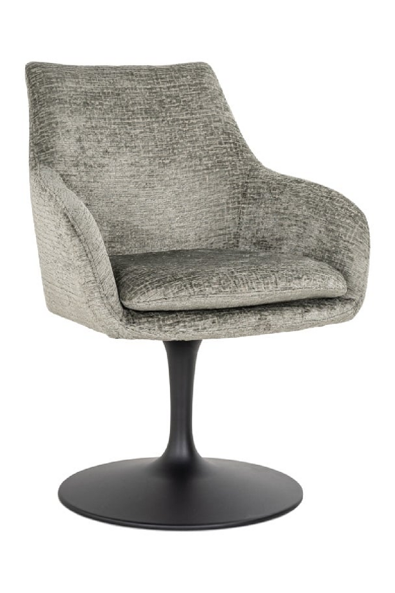 Pedestal Upholstered Swivel Chair | OROA Marlon