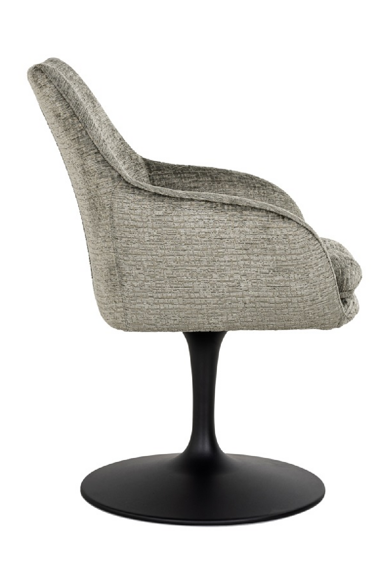 Pedestal Upholstered Swivel Chair | OROA Marlon