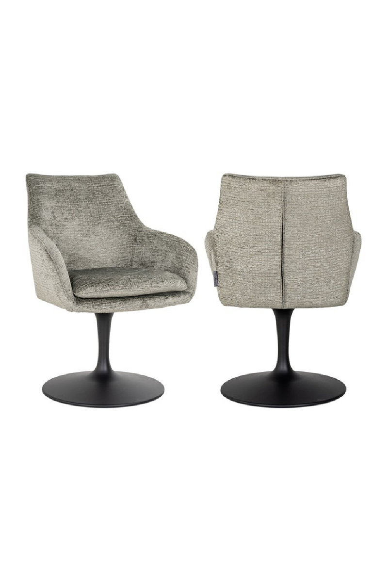 Pedestal Upholstered Swivel Chair | OROA Marlon