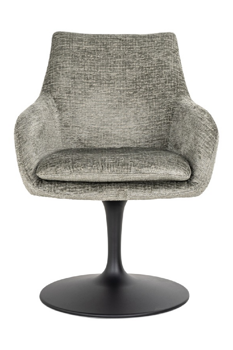 Pedestal Upholstered Swivel Chair | OROA Marlon