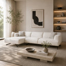 Cream 3-Seater Sofa with Lounge | Richmond Interiors Donovan