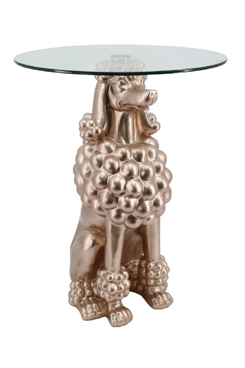 Sculptural Art Deco Side Table | OROA Poodle