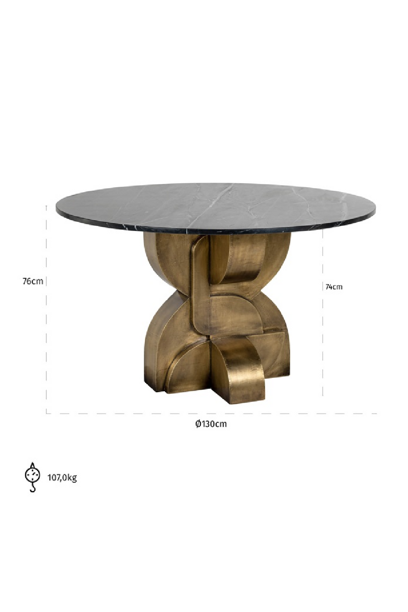 Marble Art Deco Dining Table | OROA Maddox | Oroatrade.com