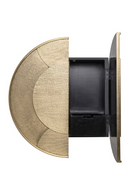Circular Gold Wall Cabinet | Richmond Interiors Bowie | Oroatrade.com