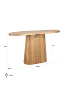 Oak Organic-Shaped Console | Richmond Interiors Riva | Oroatrade.com
