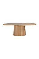 Oak Organic-Shaped Dining Table | Richmond Interiors Riva | Oroatrade.com