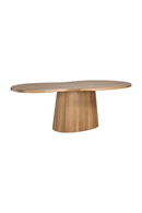 Oak Organic-Shaped Dining Table | Richmond Interiors Riva | Oroatrade.com
