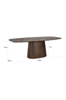 Wooden Oval Dining Table | Richmond Interiors Alix | Oroatrade.com