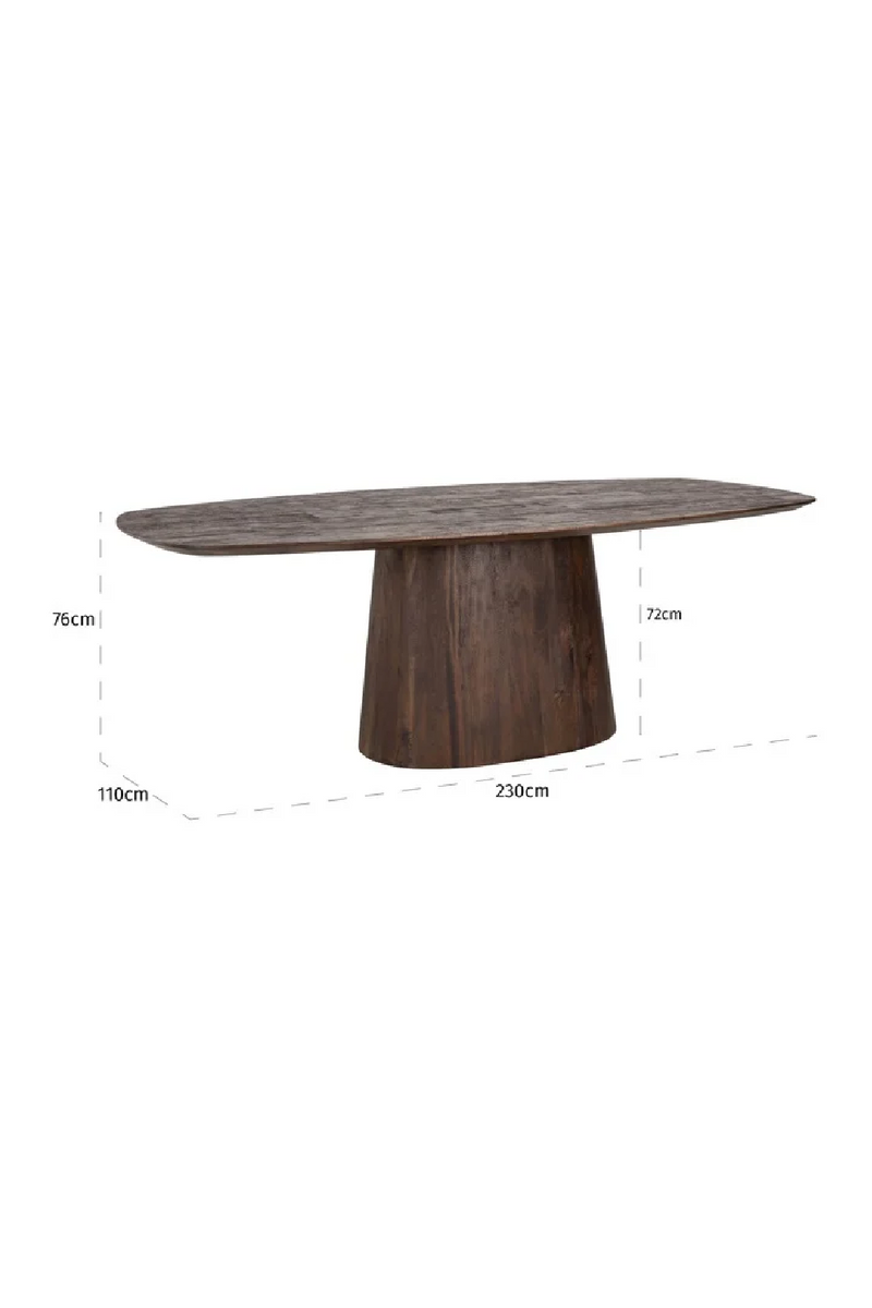 Wooden Oval Dining Table | OROA Alix | Oroatrade.com