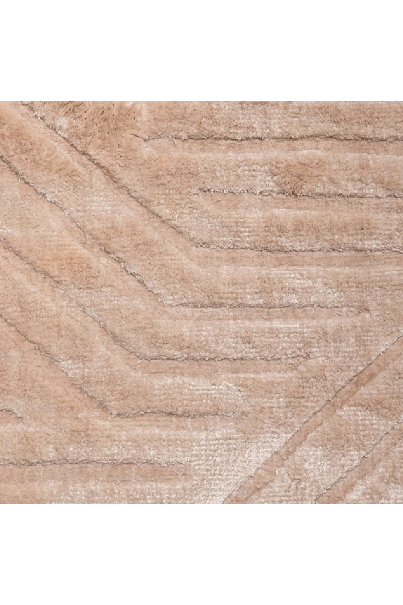Brown Viscose Patterned Carpet | OROA Kitty | Oroatrade.com