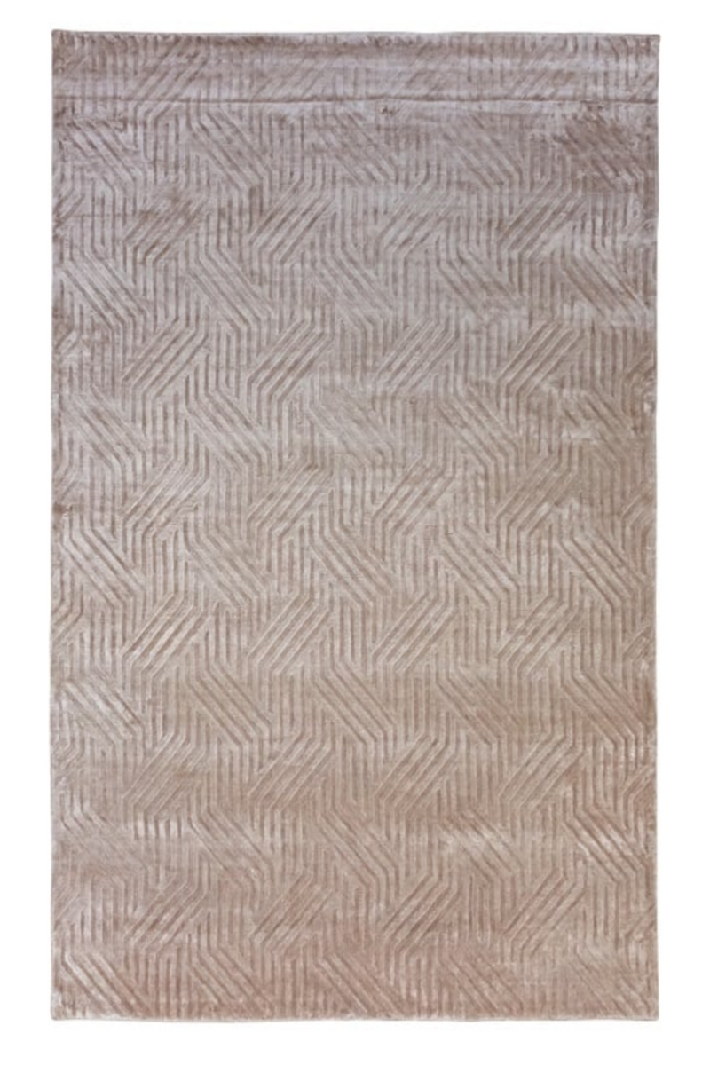 Brown Viscose Patterned Carpet | OROA Kitty | Oroatrade.com