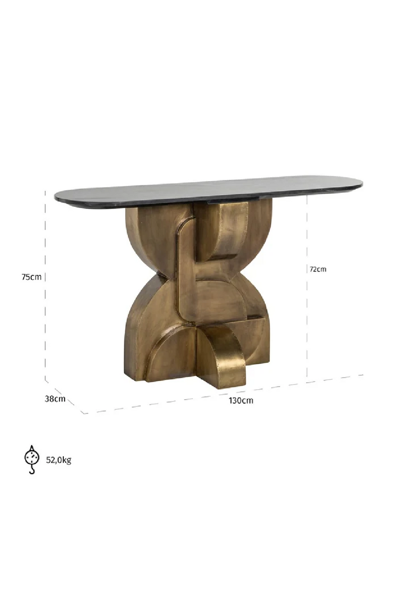 Marble Art Deco Console Table | OROA Maddox | Oroatrade.com