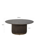 Round Wooden Coffee Table | Richmond Interiors Luxor | Oroatrade.com