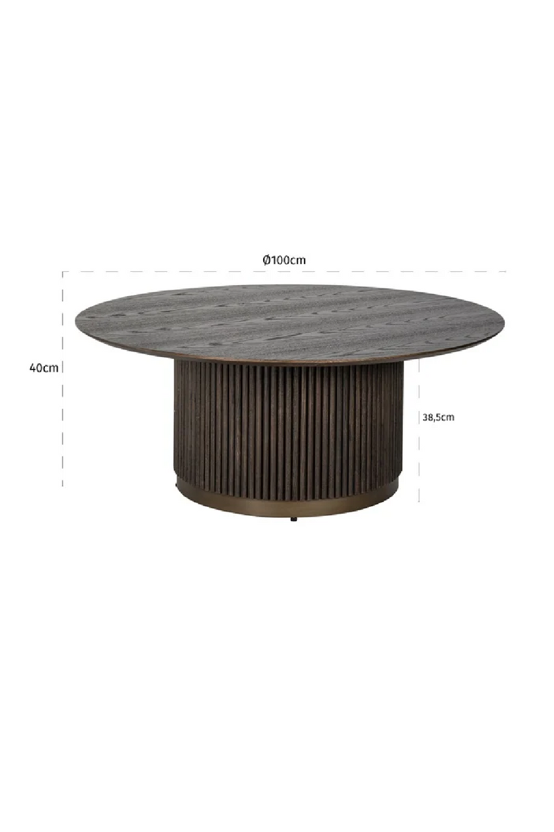 Round Wooden Coffee Table | OROA Luxor | Oroatrade.com