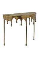 Gold Aluminium Console Table | Richmond Interiors Drops | Oroatrade.com