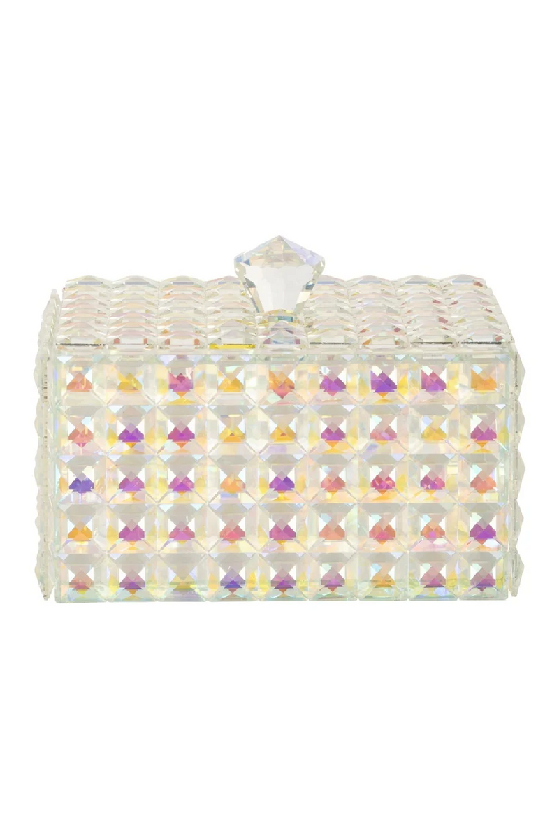 Faceted Crystal Jewelry Box | OROA Rainbow | Oroatrade.com
