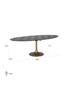 Oval Pedestal Dining Table | Richmond Interiors Luxor | Oroatrade.com