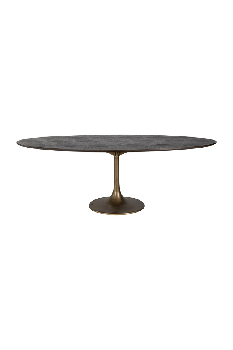 Oval Pedestal Dining Table | OROA Luxor | Oroatrade.com