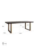 Diamond Patterned Dining Table | Richmond Interiors Luxor | Oroatrade.com