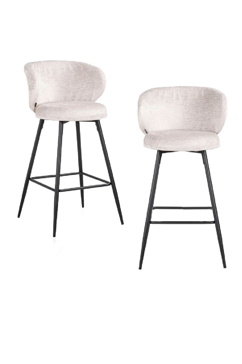 Curved-Back Bar Stools (2) | OROA Mimi | Oroatrade.com