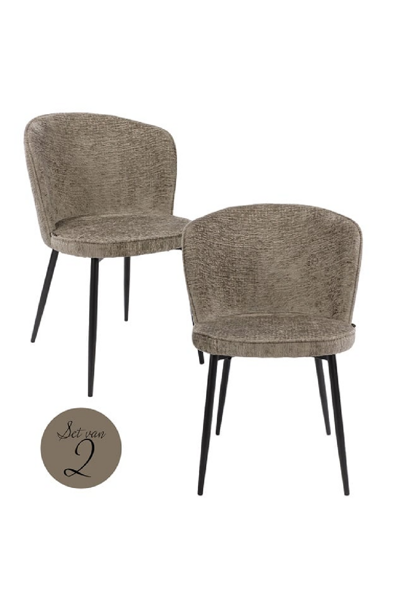 Minimalist Upholstered Dining Chairs (2) | OROA Sandy | Oroatrade.com