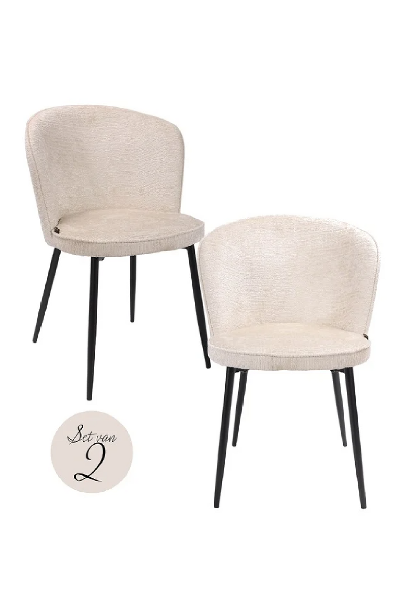 Minimalist Upholstered Dining Chairs (2) | OROA Sandy | Oroatrade.com