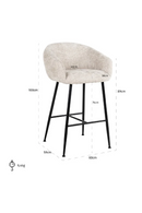 Modern Upholstered Bar Stool | Richmond Interiors Avanti | Oroatrade.com