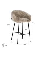 Modern Upholstered Bar Stool | Richmond Interiors Avanti | Oroatrade.com
