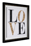 Framed LOVE Wall Art | Richmond Interiors Amour | Oroatrade.com