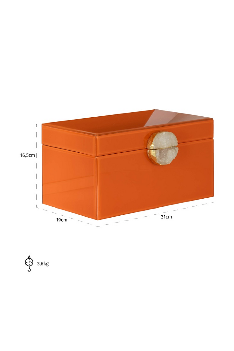 Orange Modern Jewelry Box | OROA Lia | Oroatrade.com