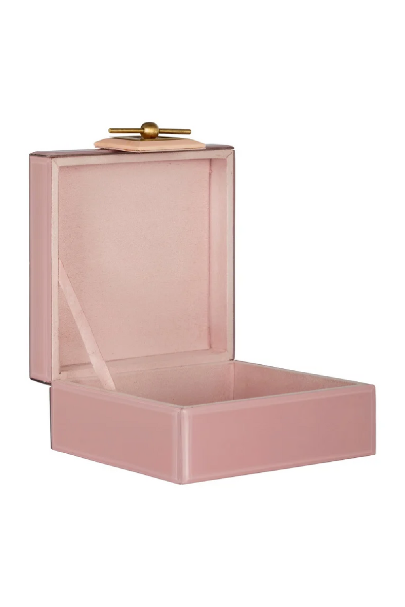 Pink Glass Jewelry Box | OROA Bodine | Oroatrade.com
