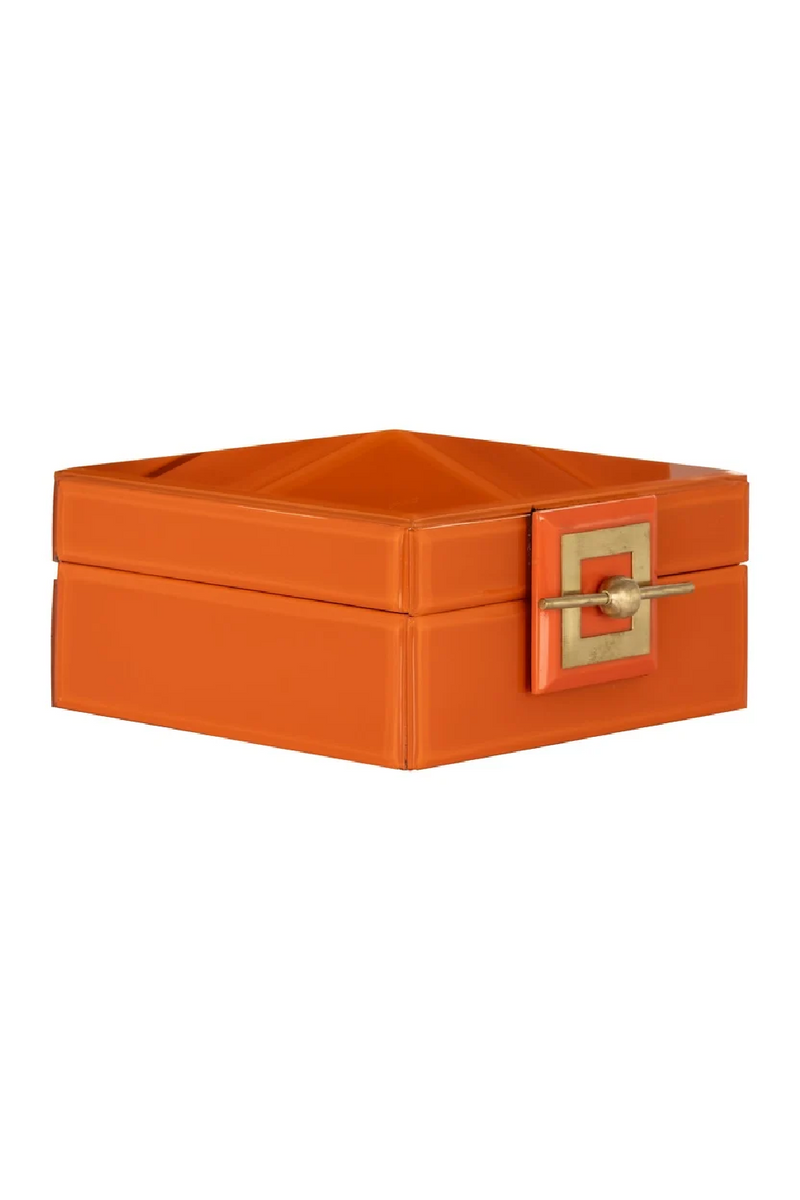 Orange Glass Jewelry Box | OROA Bodine | Oroatrade.com
