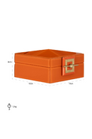 Orange Glass Jewelry Box | Richmond Interiors Bodine | Oroatrade.com